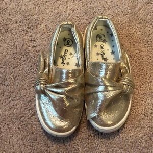 Cat and Jack Gold Slip On